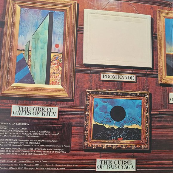 Emerson Lake And Palmer The Great Gates Of Kiev Vinyl - Fair Condition - Picture 3 of 6